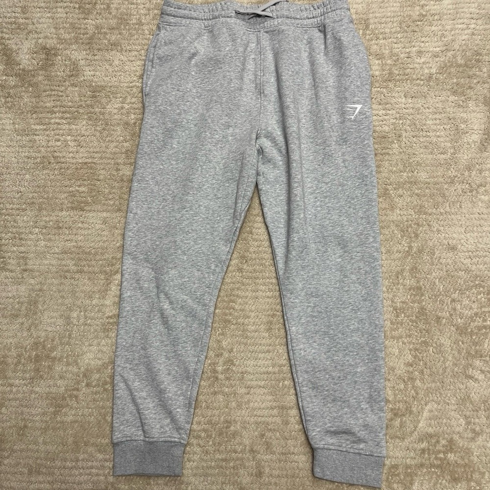 Men's Gymshark Crest Jogger in Grey size XL